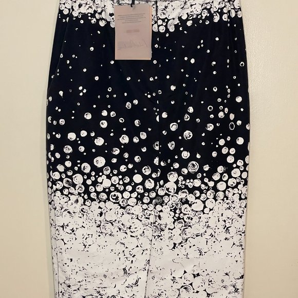 Katie Ermilio Silk Pearl Pencil Skirt - Picture 7 of 11